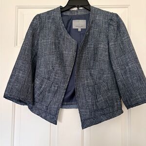 Classiques Entier Textured Blue Blazer